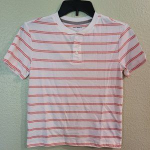 Boys Striped Short-Sleeve Henley t-shirt